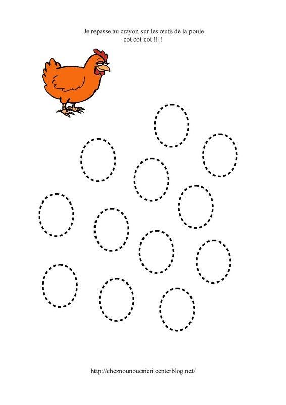 graphisme les œufs de la poule
