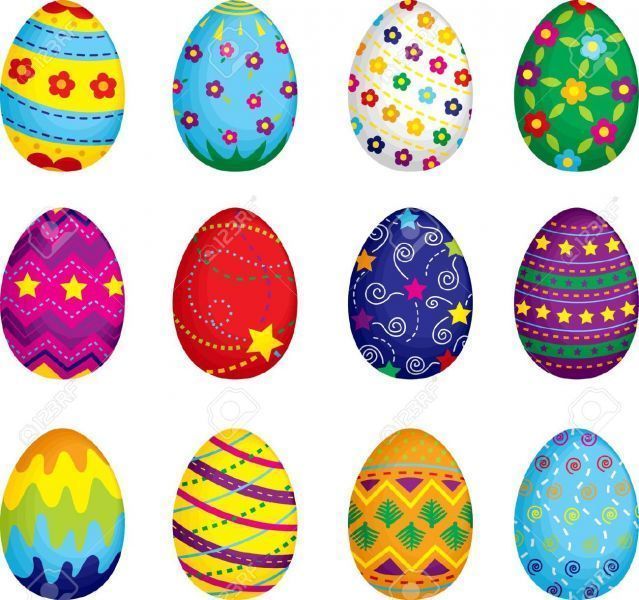 11764907-A-vector-illustration-of-colorful-Easter-eggs-Stock-Vector