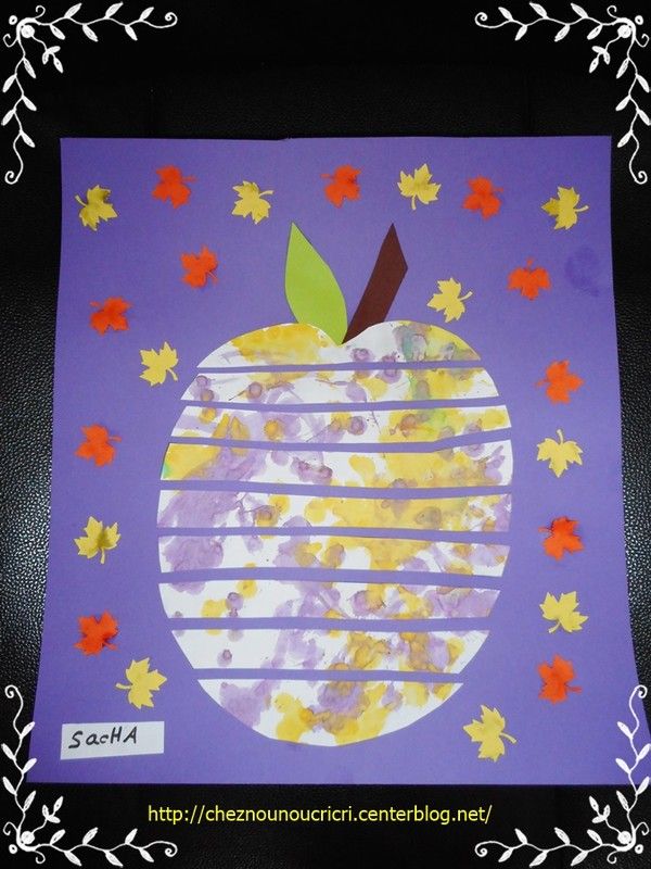 tableau " les pommes "