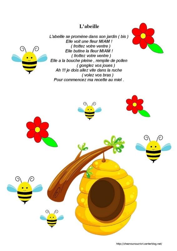 comptine abeille