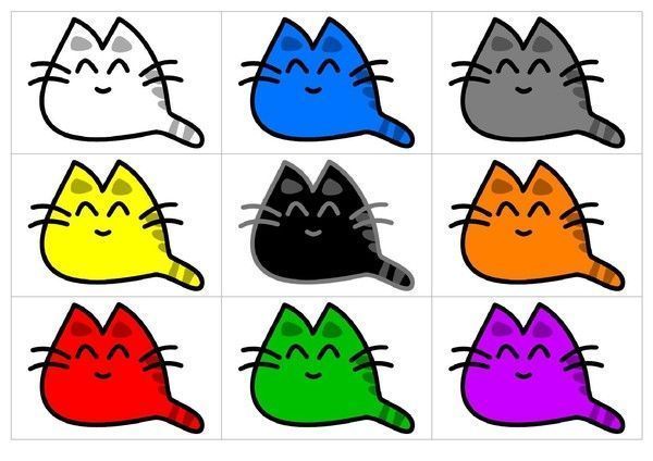 les chats en couleurs !!