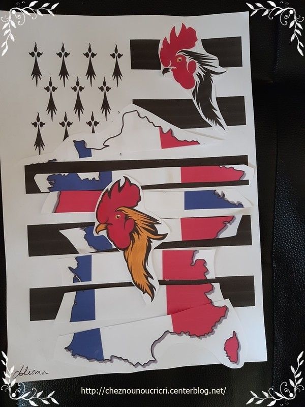 carte de France ( collage ) 