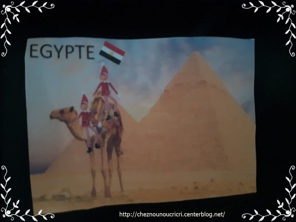 carte postale de l'Egypte 