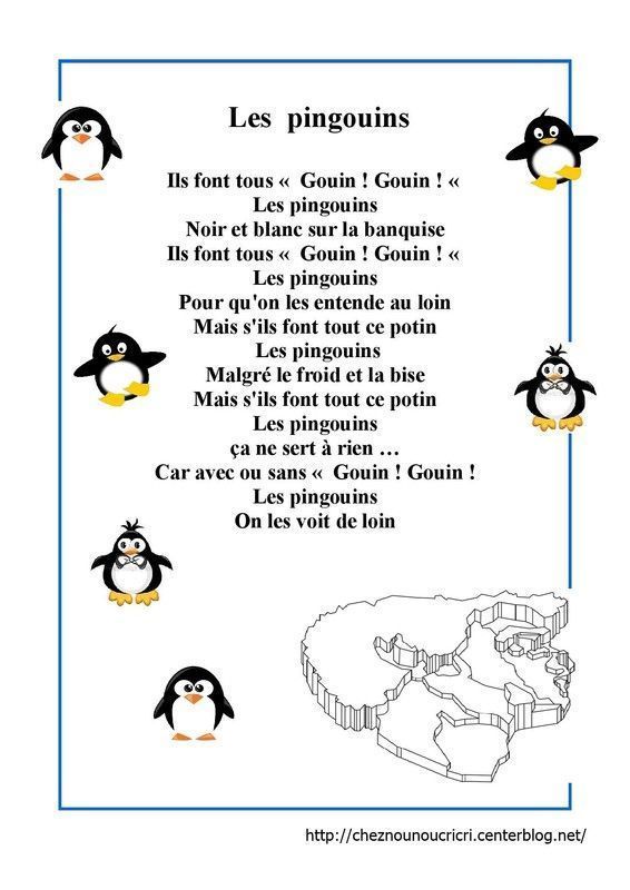 comptine " les pingouins "