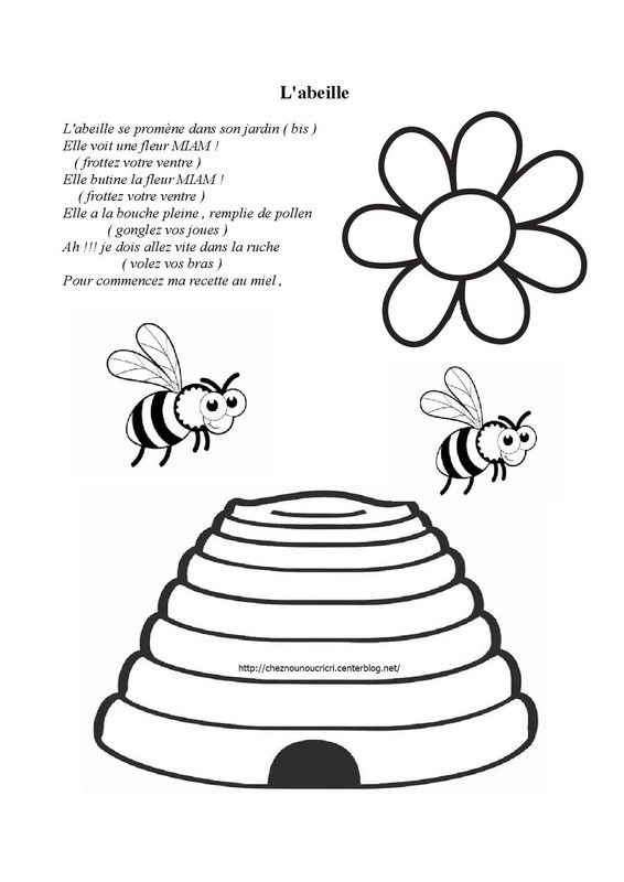 thème abeille ( comptine )