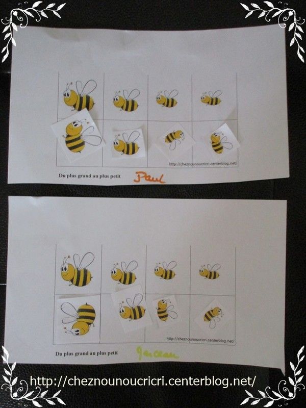 les abeilles " collage"