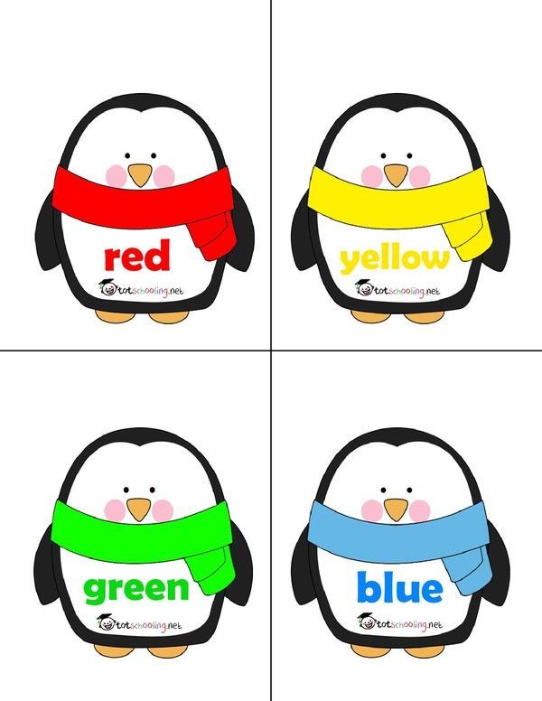 les pingouins en couleurs !!