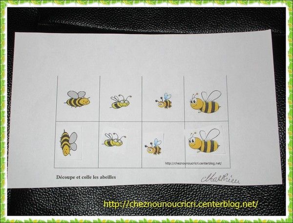 collage abeille