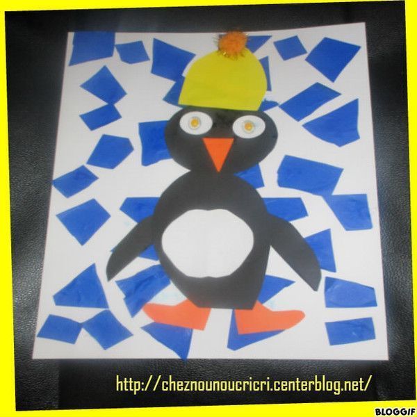 Le pingouin collage