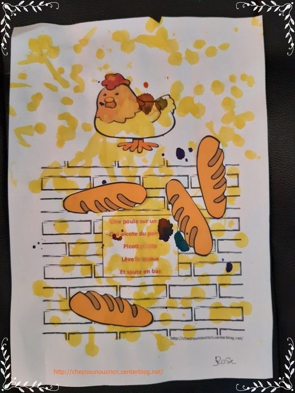 une poule sur un mur !!