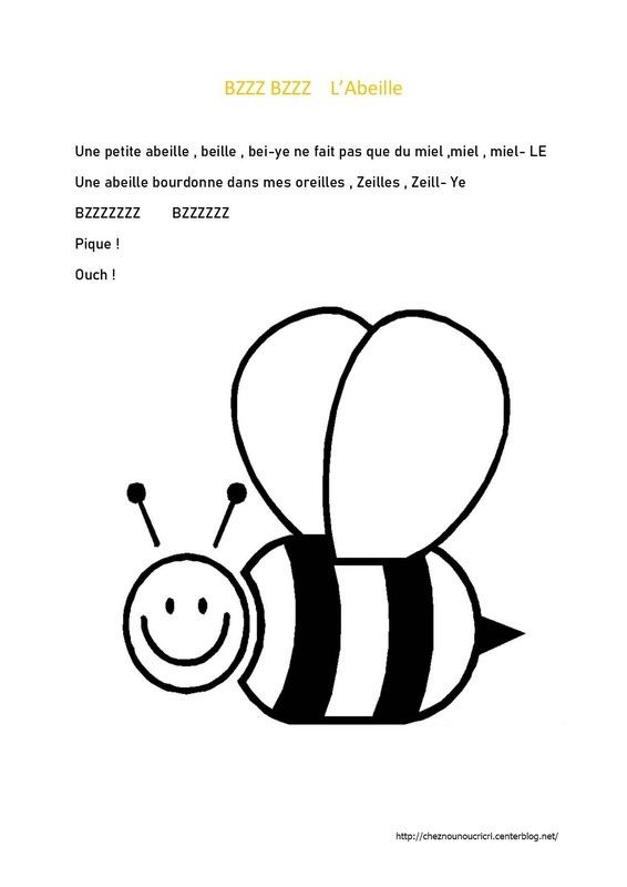 l'abeille ( comptine )