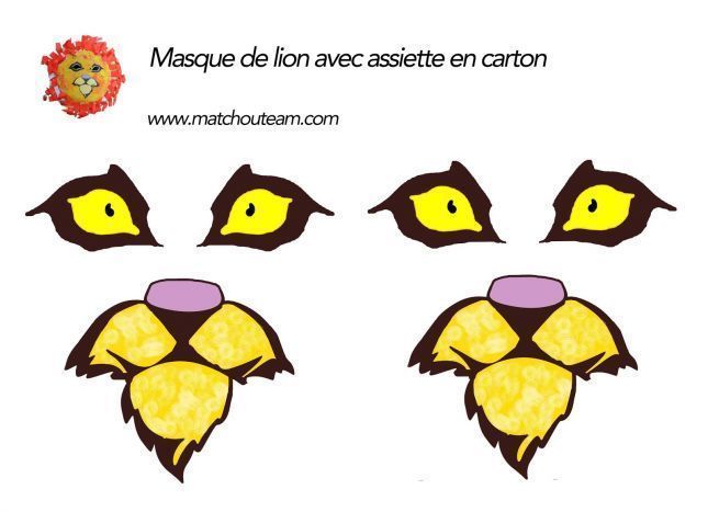 masque_lion_assiette_en_carton