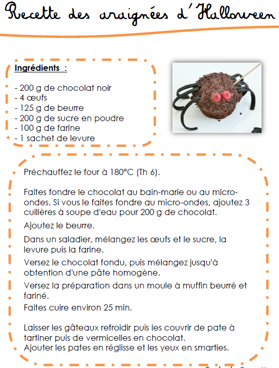 recette des araign u00e9es d u0026 39 hallowenn