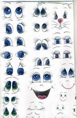 Yeux Et Bouches Ou Autre A Decouper Page