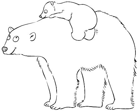 polar-bear-mother-with-cute-baby-coloring-page